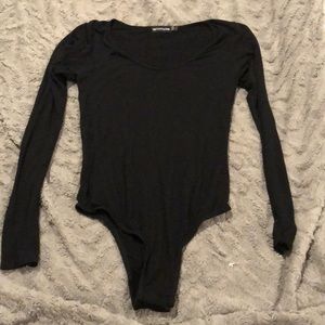 * Black long sleeve bodysuit